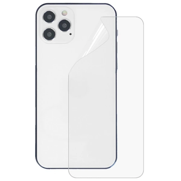 İPhone 12 Pro 6.1 Membran Nano Hidrojel Film Arka Koruyucu hayalet Arka Koruyucu-(5775)