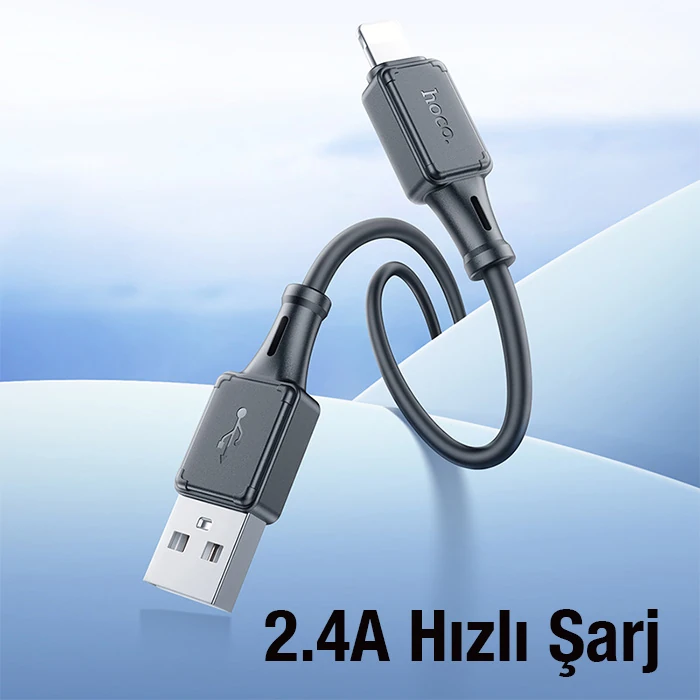 HOCO X101 USB to iPhone Lightning 2.4A Hızlı Şarj ve Data Kablosu-(5775)