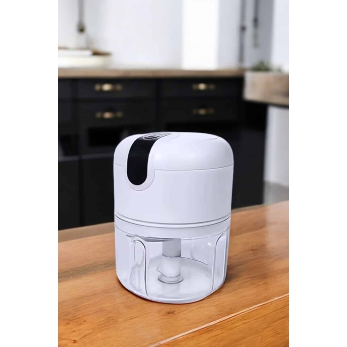 Şarjlı Mini El Rondosu Doğrayıcı Taşınabilir 250 ml Çelik Bıçaklı