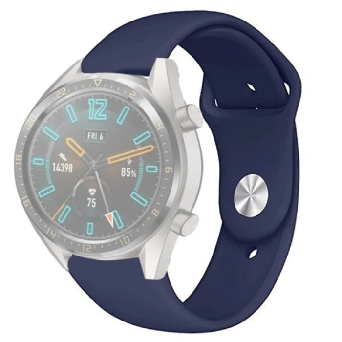 22MM Silikon Kayış Kordon Gear S3 Watch 4 -GT2 GT2E 46MM KayışKordon Watch Active 2 22MM-(5775)