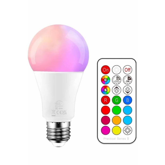 Ambiyans Aydınlatma RGB Led Lamba Kumandalı Renk Değiştirebilen