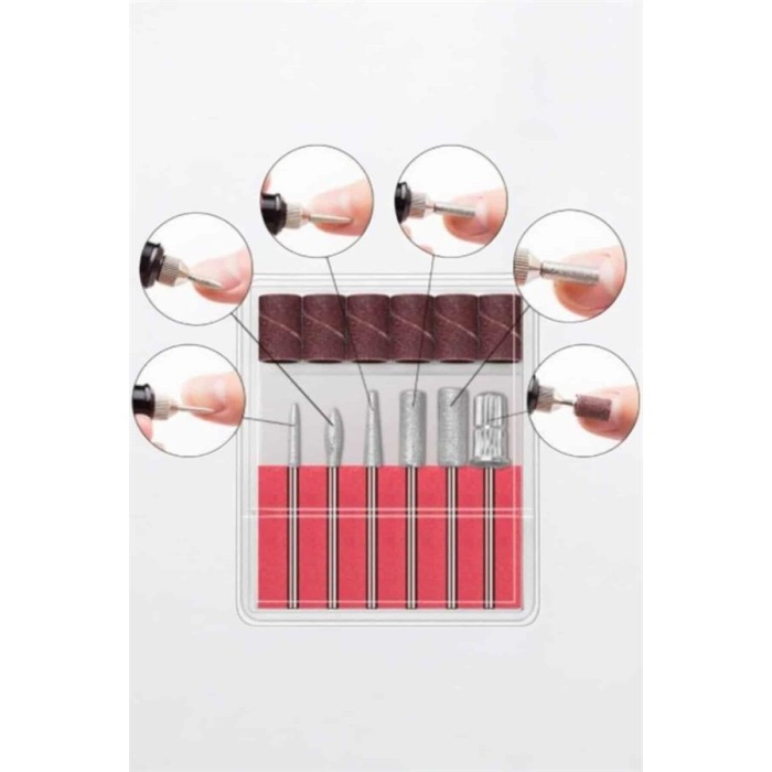 Elektrikli Manikür Pedikür Törpü Seti Protez Tırnak Nasır Temizleyici