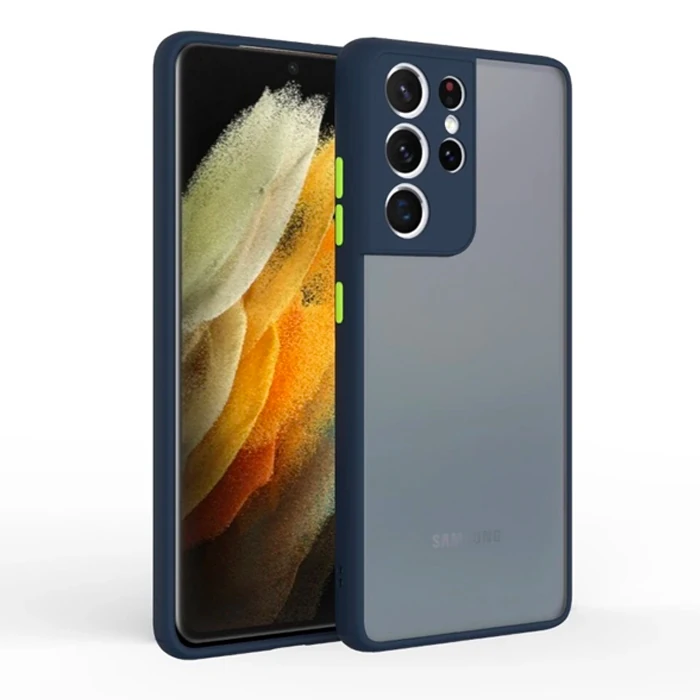 SM Galaxy S21 Ultra Ultra Kamera Korumalı Premium Silikon Kılıf-(5775)