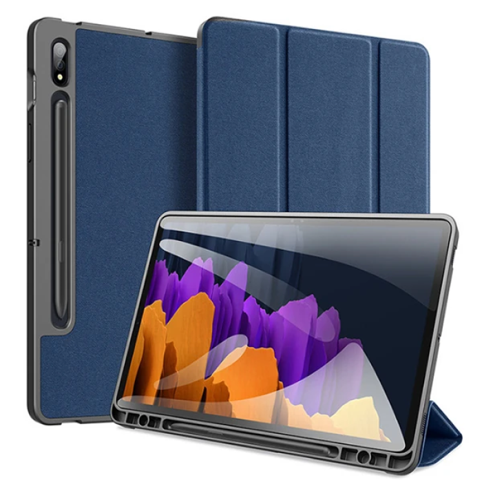 Dux Ducis SM Galaxy Tab S8 (X700/X706) S7 (T870/T875/T876B) Kılıf Kalem Yerli Mıknatıslı Domo Series-(5775)
