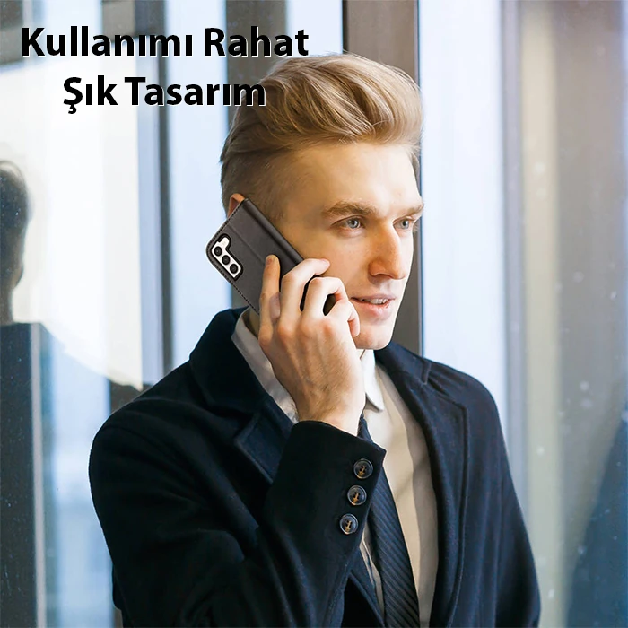 Dux Ducis SM Galaxy S23 Plus Kılıf Mıknatıslı Cüzdanlı Deri Kılıf Hivo Series-(5775)