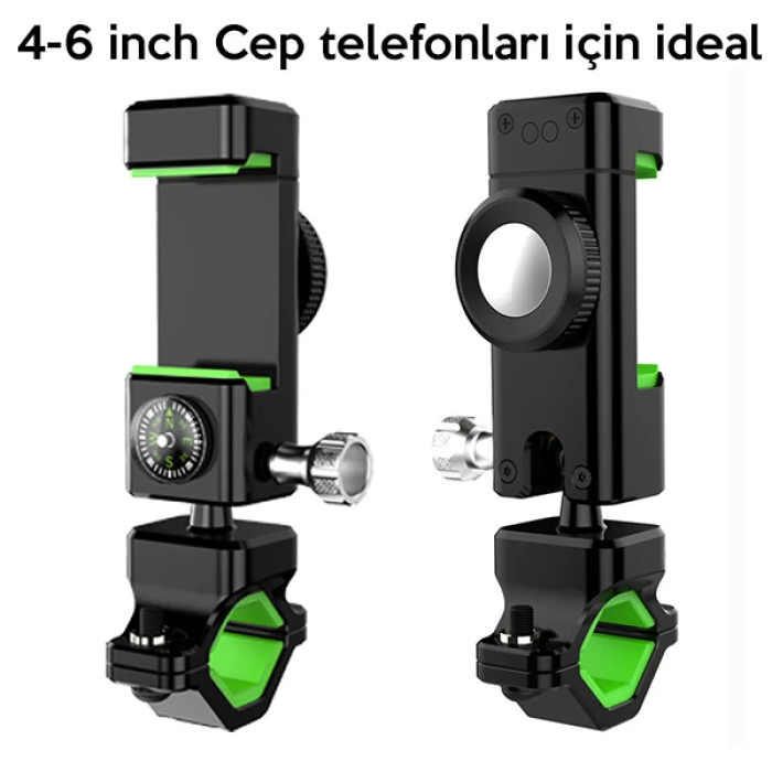 Ally Çok Fonksiyonlu Esnek Bisiklet Telefon Tutucu Pusulalı-(5775)