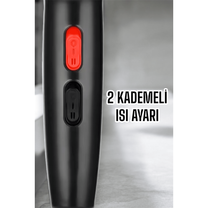 Tüm Saç Tiplerine Uygun İki Kademeli Hız Ayarlı Fön Makinesi