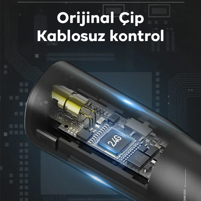 İNPHİC PL1 Projeksiyon Multimedya Sunum Şarjlı Kırmızı Lazerli Uzaktan Kumanda-(5775)