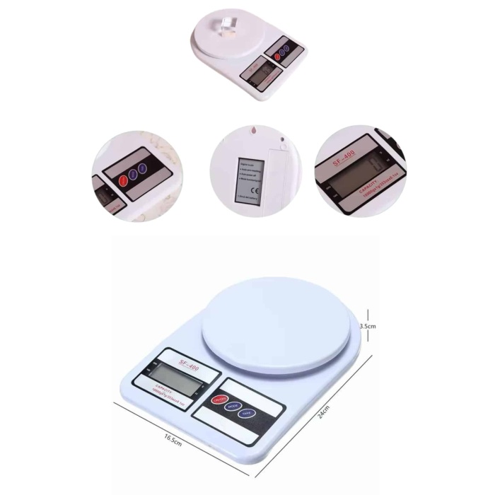 Yeni Nesil Taşınabilir Dijital Hassas Mutfak Tartısı Mutfak Terazisi Hassas Ölçüm 10 Kg