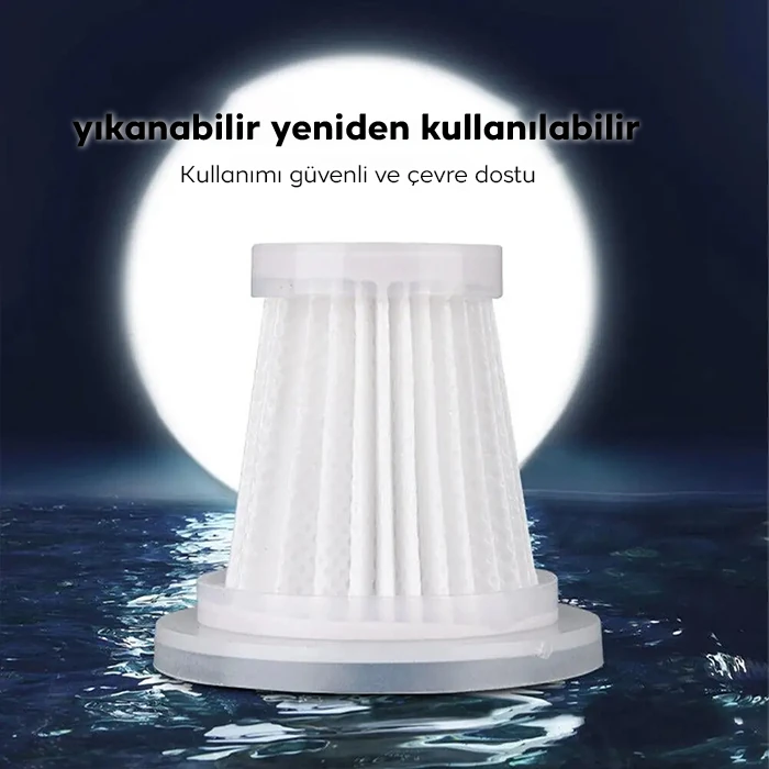 ALLY M2037 6000R Portatif Vakumlu Üflemeli Mini Araç Süpürgesi - Toz ve Kül Temizliği-(5775)