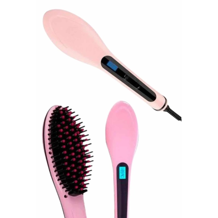 Saç Düzleştirici Tarak Dijital Göstergeli Seramik Kaplama Sıkı Dişli