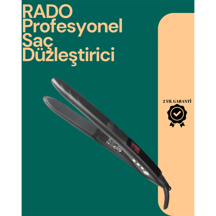 Isı Ayarlı Profesyonel Saç Düzleştirici – Titanyum Seramik Plaka