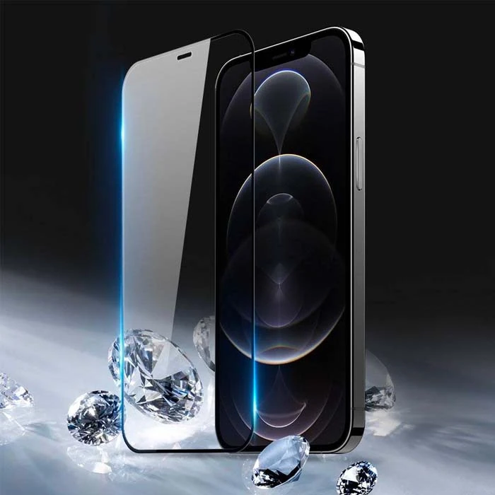 Dux Ducis iPhone 12 - 12 Pro 6.1inç Tempered Cam Ekran Koruyucu 10D Full Kaplama-(5775)