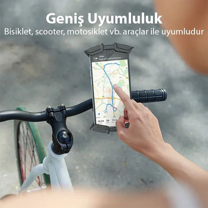 ALLY K20 Motor ve Bisiklet Gidonu İçin Telefon Tutucu-(5775)