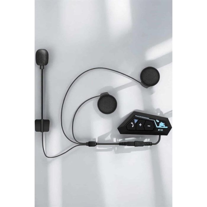 Kask Kulaklığı Motosiklet Intercom Interkom Dinleme Konuşma Özellikli Su Geçirmez