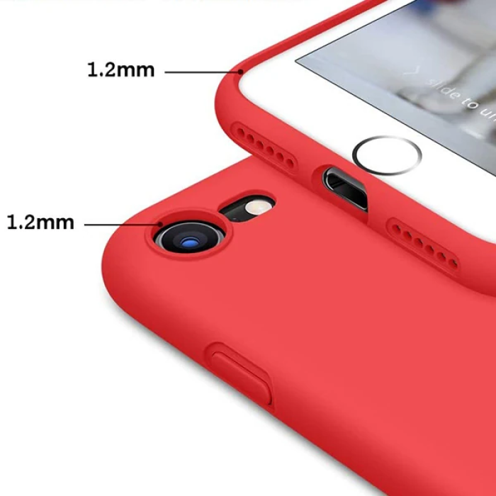 ALLY İPhone SE2 İPhone 8-7 Lansman Kılıf İçi Kadife Soft Silikon Kılıf-(5775)