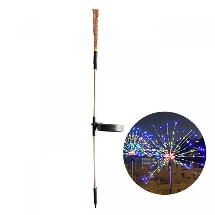 Ally Güneş Enerjili Işıklı Hava Fişek Temalı Dekoratif Bahçe Işığı-(5775)