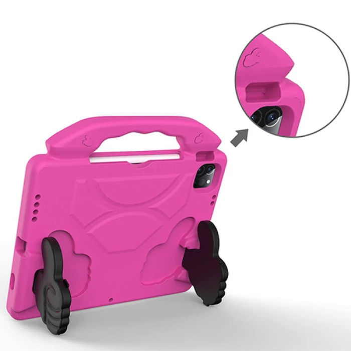 Ally İPAD PRO 11 (2021-2020-2018) Air 4. Nesil 10.9  Kılıf Eva Çocuk Shockproof Standlı Taşınabilir-(5775)