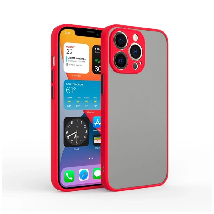 iPhone 13 Pro 6.1inç Kamera Korumalı Premium Silikon Kılıf-(5775)