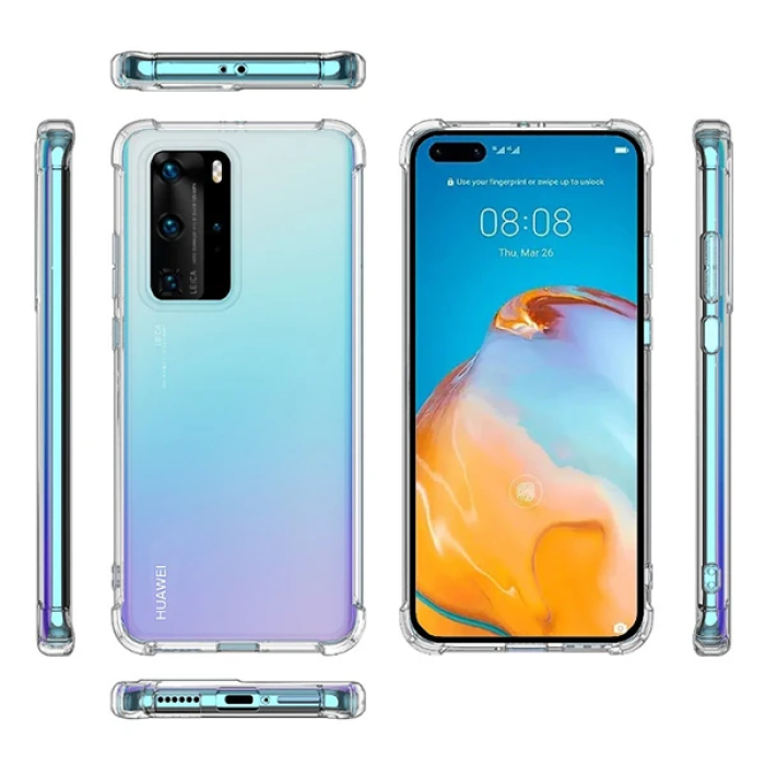 Huawei P40 Anti-Drop Darbe Emici Silikon Kılıf-(5775)