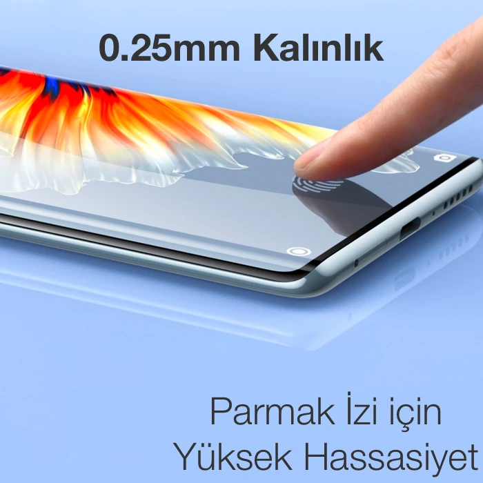 Baseus Xiaomi Mi Mix 4 0.25mm Kavisli Full Cam Ekran Koruyucu-(5775)