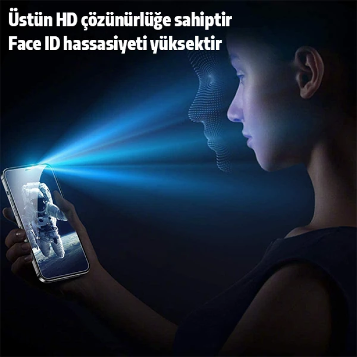 İPhone 12 Mini Privacy Gizli Hayalet Tempered Cam Ekran Koruyucu-(5775)