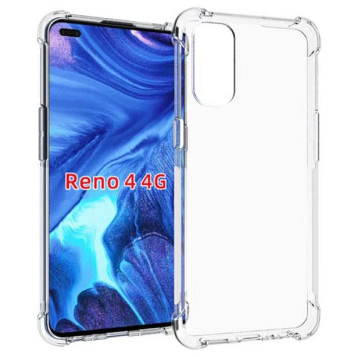 Oppo Reno 4 - 4G Anti-Drop Silikon Kılıf Shockproof kılıf-(5775)