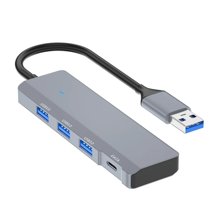 Ally ADS-309A 4in1 USB to USB + Type-C Hub Adaptör Çevirici Dönüştürücü Çoğaltıcı-(5775)