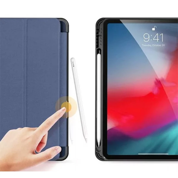 DUX DUCİS iPad Air 4 10.9 Kılıf Kalem Yerli Soft Tpu Mıknatıslı Kılıf (Domo)-(5775)