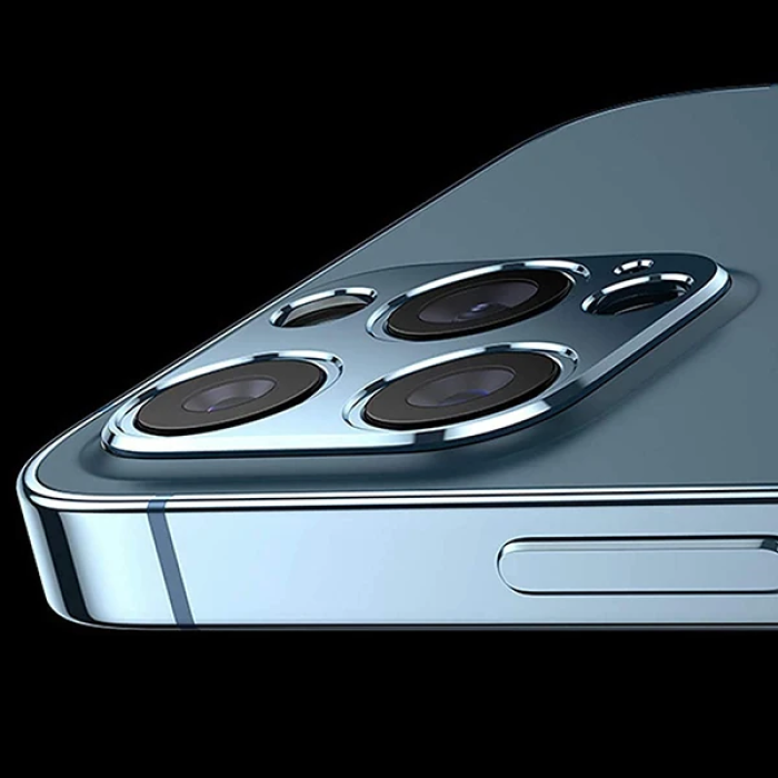 İPhone 12 3D Metal Kamera Koruyucu Metal Lens-(5775)
