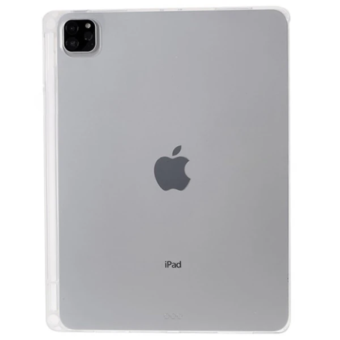 ALLY iPad Pro 12.9-inch (2021)-(2020)-(2018) Kalem Yerli Şeffaf Silikon Kılıf-(5775)