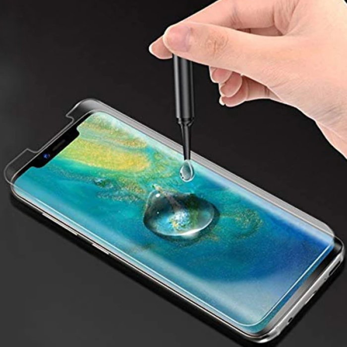 Huawei Mate 30 Pro Full Liquid+UV Işık 3d Kırılmaz Cam Ekran Koruyucu-(5775)