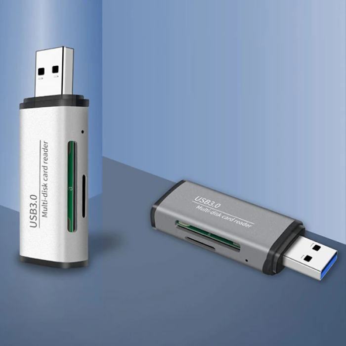ADS-105 USB 3.0 Hızlı Card Reader SD/TF Hafıza Kart Okuyucu-(5775)
