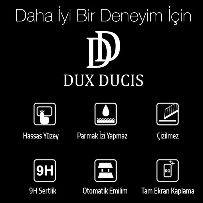Dux Ducis  iPhone 13 Mini 5.4inç Tempered Cam Ekran Koruyucu 10D Full Kaplama-(5775)