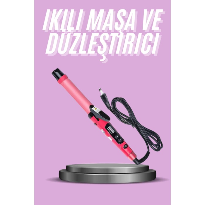 Saç Düzleştirici Ve Maşa İkili Saç Şekillendirici Tüm Saç Tiplerine Uygun