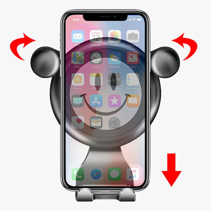 Ally R-054 Gravity Smile Universal Cep Telefonu Araç Tutucu-(5775)