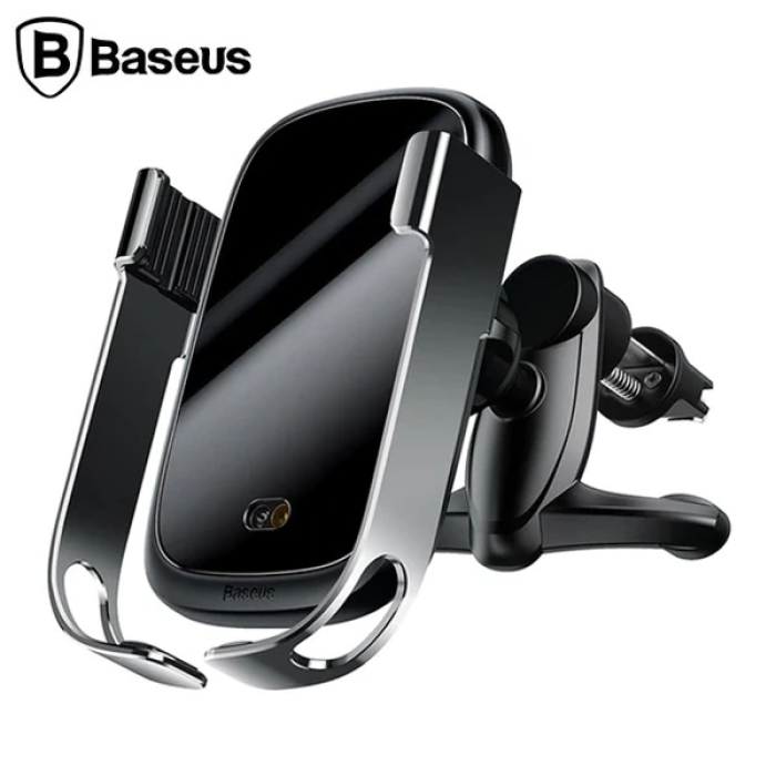 Baseus Rock-Solid Tam Otomatik 10W Wireless Kablosuz Araç Şarj Tutucu-(5775)
