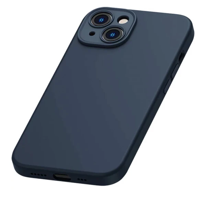 Baseus Liquid Silica Gel iPhone 14 6.1 Silikon Kılıf + Tempered Ekran Koruyucu Set-(5775)