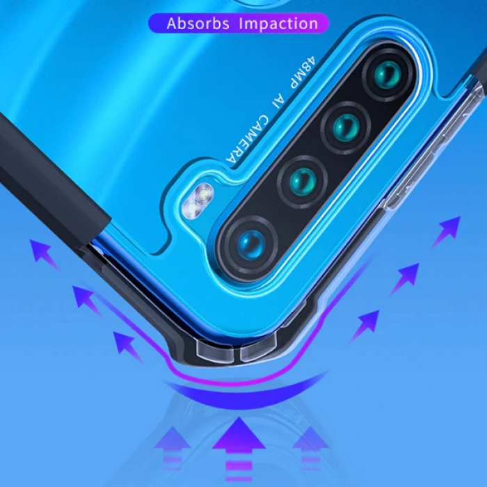 Xiaomi Redmi Note 8t Shok Absorption PC+TPU Darbe Emici Kılıf-(5775)