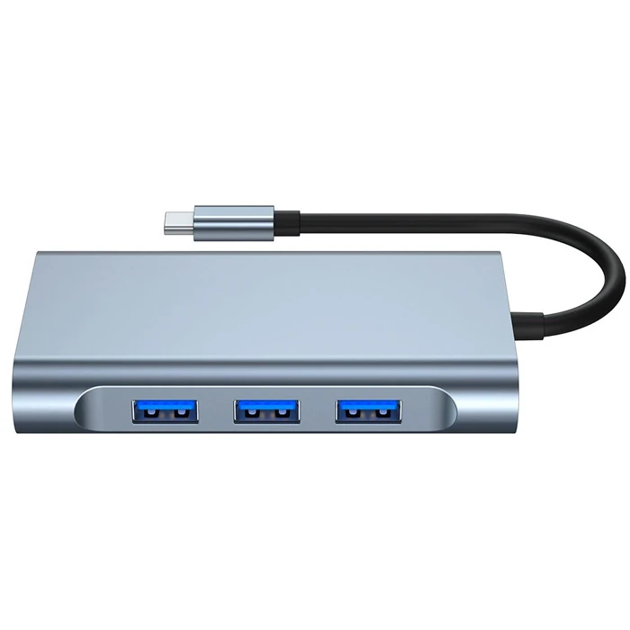 ALLY 7in1 USB 3.0 + HDMI + RJ45 + Type-C HUB Adaptör Çevirici Dock Station-(5775)