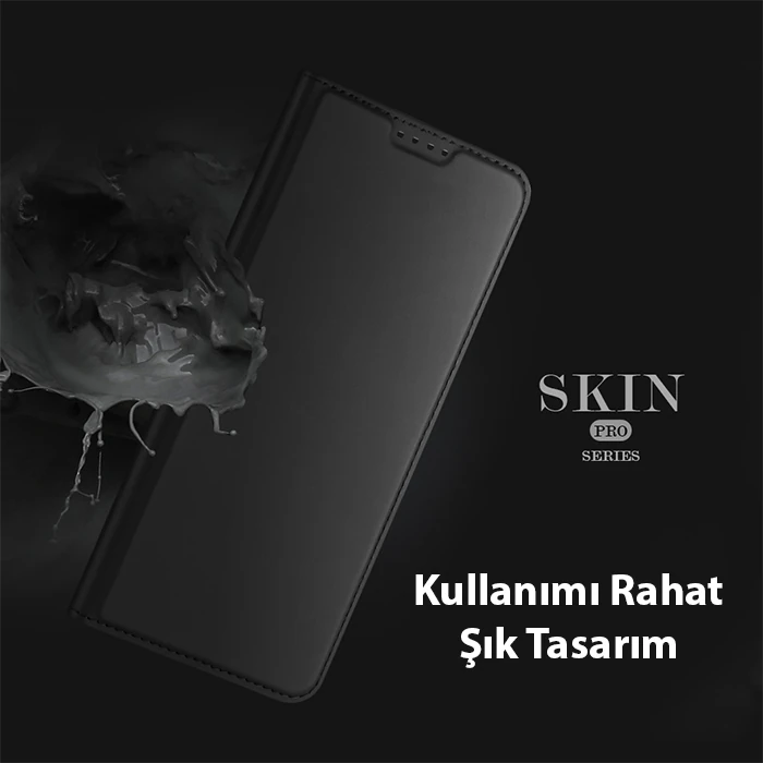 Dux Ducis Xiaomi Poco X5 5G Kılıf Skin Pro Series Flip Cover Kapaklı Kılıf-(5775)