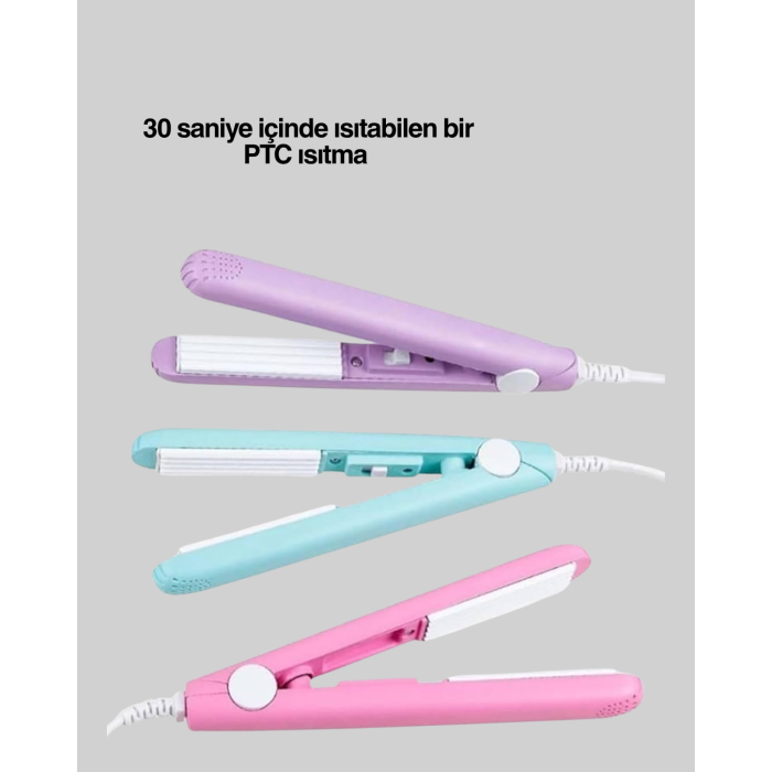 2’si 1 Arada Saç Düzleştirici ve Bukle Maşası – Düz ve Kıvırcık Saçlara Uygun Çok Yönlü Kullanım