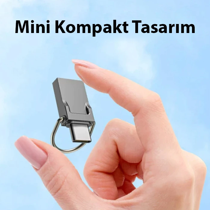 ALLY 64GB Type-c Usb Otg Flash Bellek - USB 2.0 100MB/S Flash Disk-(5775)