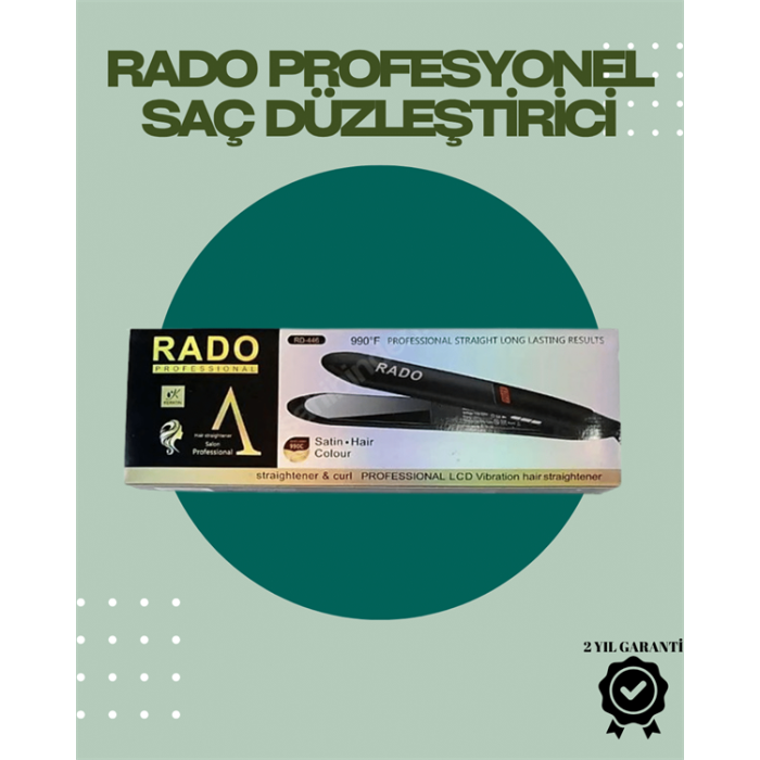 Rado RD-446 – Titanyum Seramik 2.5 Metre Kablo Hızlı Isınan Saç Düzleştirici