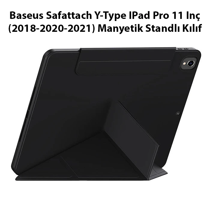 Baseus Safattach Y-Type IPad Pro 11 Inç (2018-2020-2021) Manyetik Standlı Kılıf-(5775)