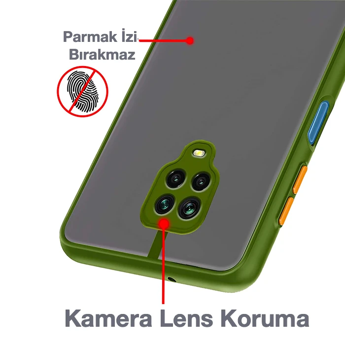 Xiaomi Redmi Note 9s Note 9 Pro Kamera Korumalı Premium Silikon Kılıf-(5775)