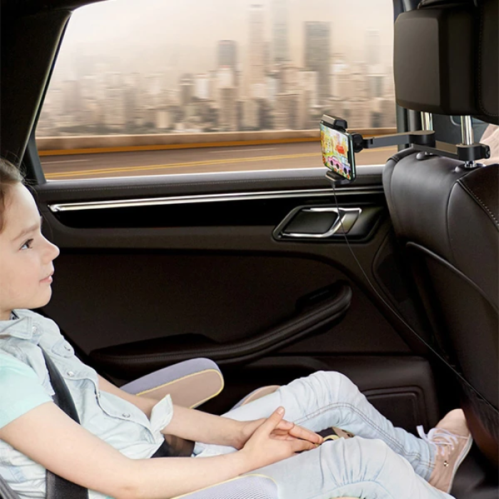 Baseus Arka Koltuk Kablosuz Telefon Tutucu  Wireless 15W Hızlı Şarj Cihazı - Energy Storage-(5775)