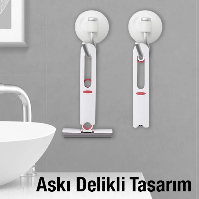 EZERE Çok Amaçlı Mini tezgah üstü Paspas Mini Mop + 2 Yedek Uç-(5775)