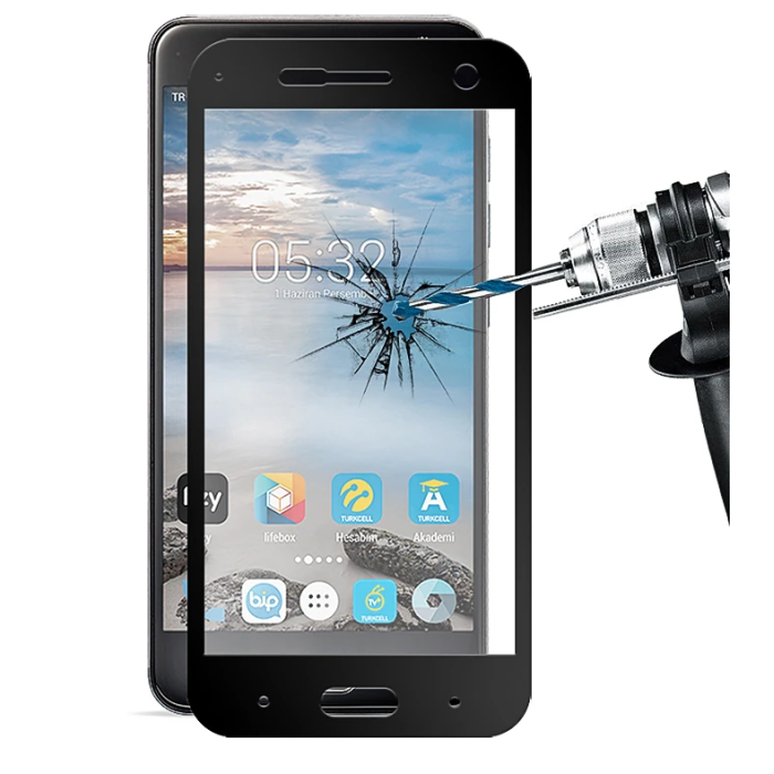Turkcell T80 3d Full Kaplama Kırılmaz Cam Ekran Koruyucu-(5775)