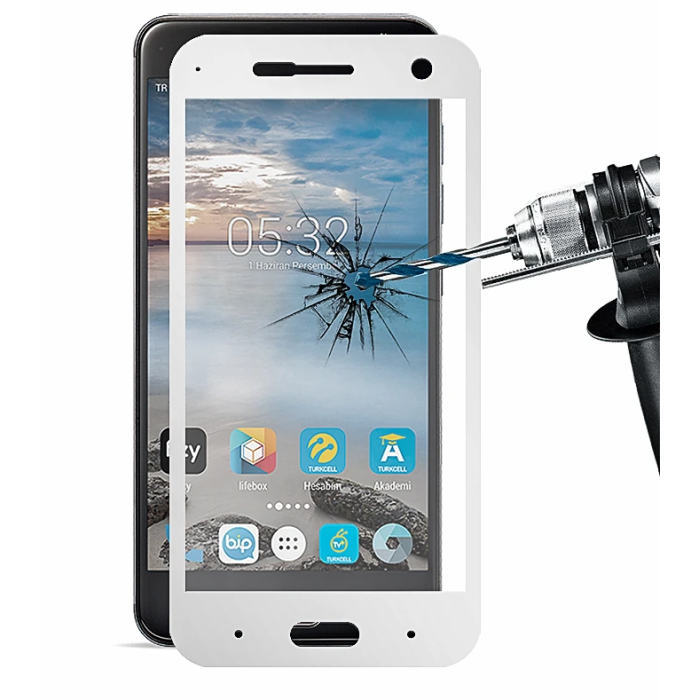Turkcell T80 3d Full Kaplama Kırılmaz Cam Ekran Koruyucu-(5775)